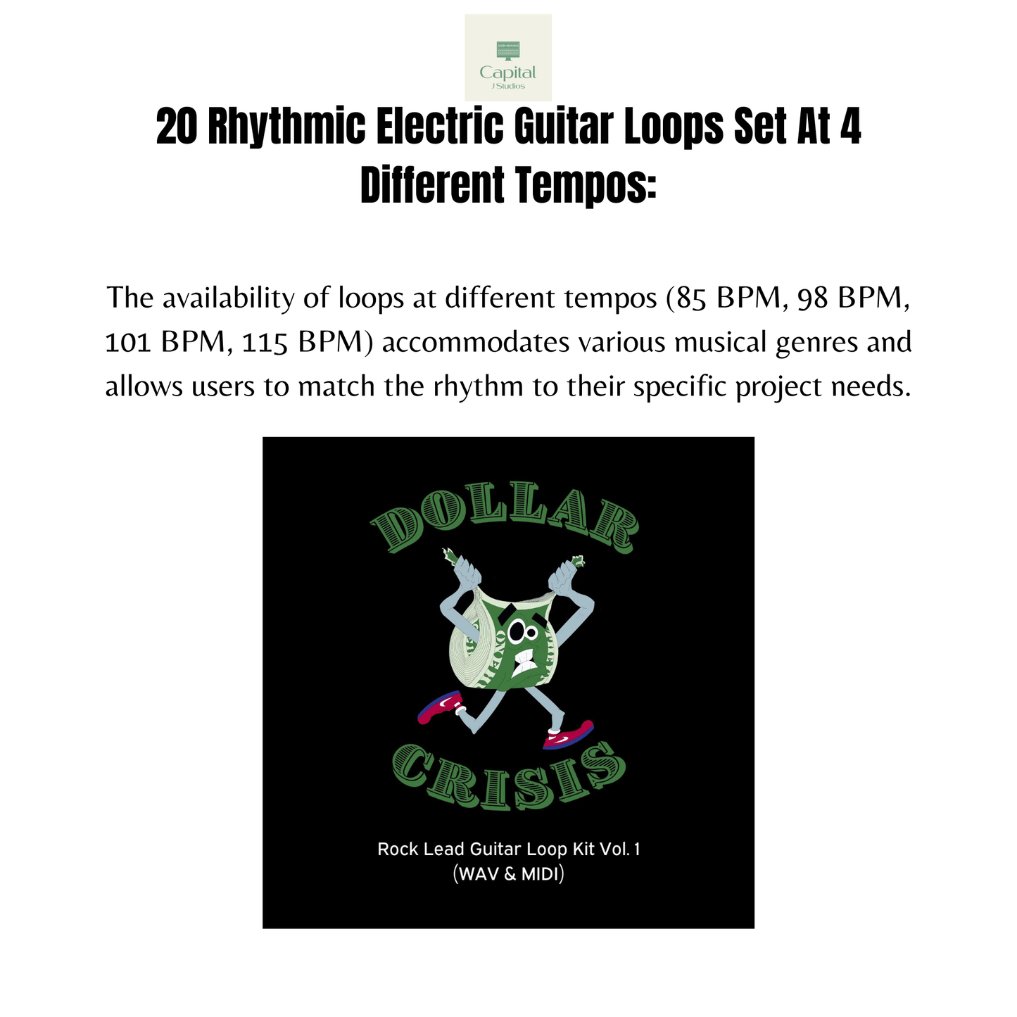 Dollar Crisis Rock Lead Guitar Loop Kit Vol. 1